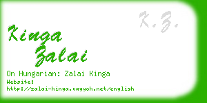 kinga zalai business card